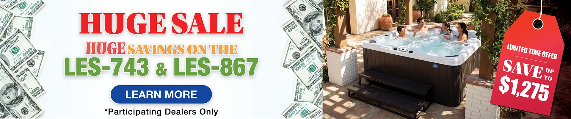 Calspas hot tub being used in a family setting - Hampshire